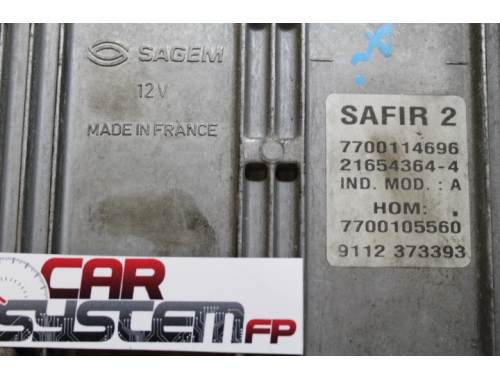 Renault Clio/Twingo SAFIR 2 : 7700114696 - Réparation diverses Transfert des codes Décodage total Remise à zéro (virginisation) SAFIR