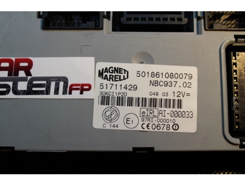 BSI Alfa Romeo 147 51711429 - Réparation diverses Transfert des codes Lecture du code PIN Écriture Chip Transponder