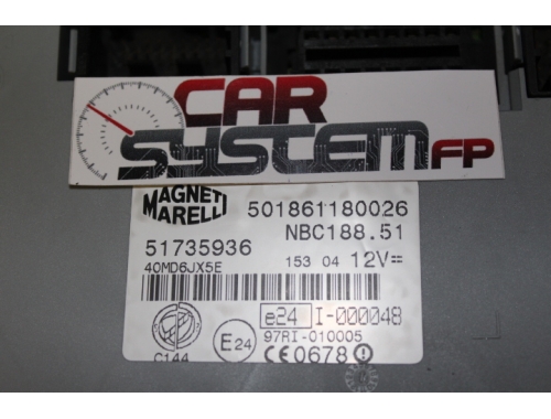 BSI Fiat Punto CC 1.900 TD 51735936-Réparation diverses Transfert des codes Lecture du code PIN Écriture Chip Transponder
