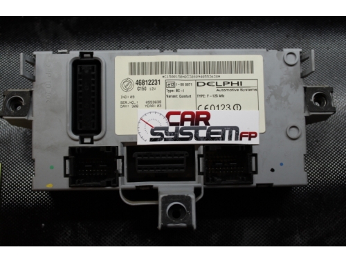 BSI Fiat Doblò CC1.900 D 46812231 - Réparation diverses Transfert des codes Lecture du code PIN Écriture Chip Trasponder 46812231