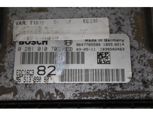 Centralita de motor Peugeot 206 BOSCH:0281010707