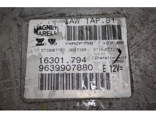 Centralita de motor Peugeot 206 MAGNETI MARELLI:IAW1AP.81