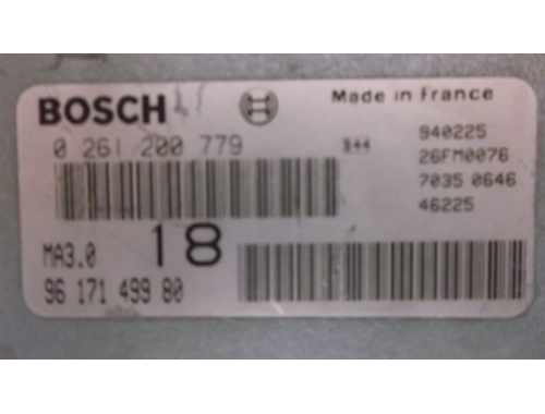 Motorsteuergerät Peugeot 405 BOSCH:0261200779
