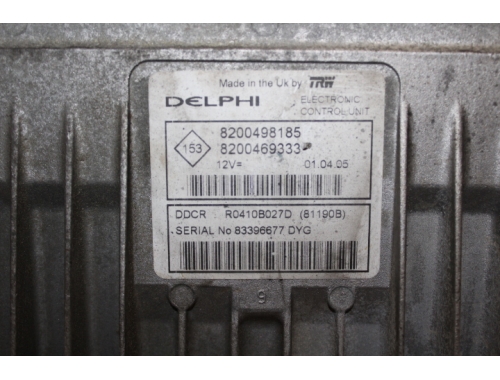 Centralita de motor Renault Clio DELPHI:8200498185