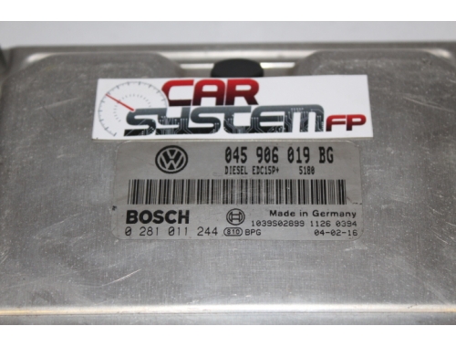 Engine ECU Seat Ibiza CC 1.400 TDI Diesel BOSCH 0281011244 - Repair various Code Transfer Full Decoding BOSCH:0281011244
