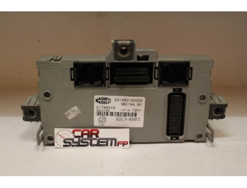 Body Control Module Fiat Croma 51789318 - Repair various Code Transfer PIN Code Reading Writing Chip Trasponder MAGNETI MARELLI:501890160000