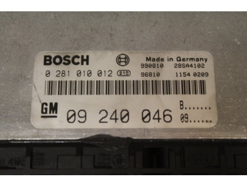 Motorsteuergerät Opel Zafira BOSCH:0281010012