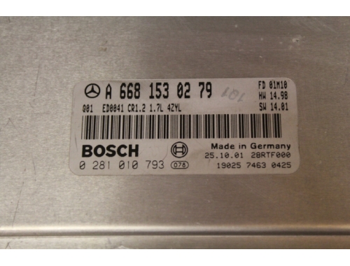 Motorsteuergerät MERCEDES Klasse A 0281010793 BOSCH