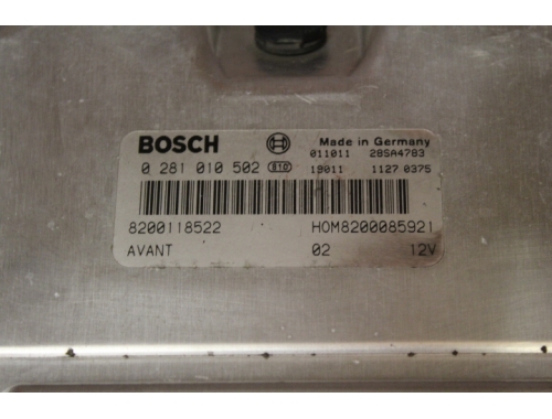 Engine ECU Renault Kangoo cc. 1.9 DTi - BOSCH 0281010502 - Repair various Code Transfer Virginising BOSCH:0281010502