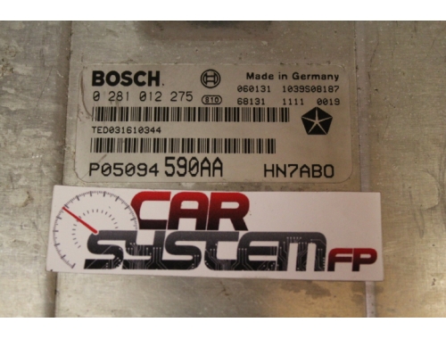 Engine ECU Chrysler Voyager 2.8 CRD - BOSCH 0281012275 - Repair various Code Transfer BOSCH:0281012275