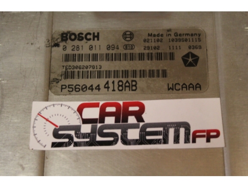 Centralita de motor Jeep Grand Cherokee 2.7 CRDi - BOSCH 0281011094 - Traspaso de códigos Reparación varias BOSCH:0281011094