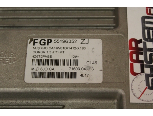 Calculateur moteur Opel Corsa MAGNETI MARELLI 55196352 ZJ- Réparation diverses Transfert des codes Rivergina
