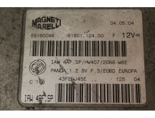 Engine ECU FIAT PANDA M. MARELLI IAW4AF.SP - Repair various Code Transfer Rivergiazione Full Decoding MAGNETI MARELLI:IAW 4AF. SP