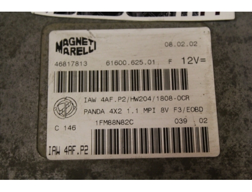 Engine ECU Fiat Panda M. MARELLI IAW4AF.P2 - Code Transfer Repair various Full Decoding Virginising MAGNETI MARELLI: IAW 4AF.P2