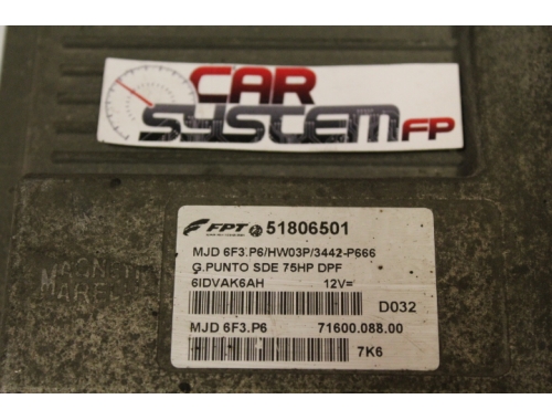 Engine ECU Fiat Grande Punto FPT 51806501 - Code Transfer Repair various Virginising FPT