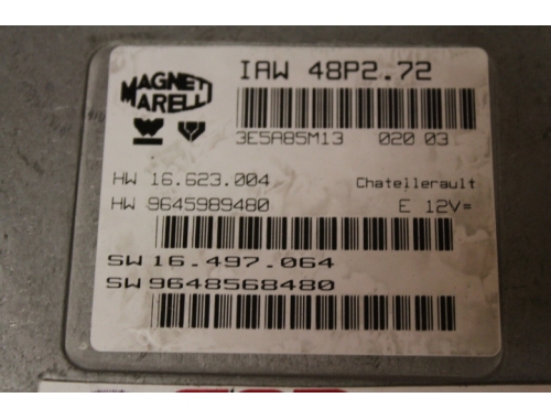 Motorsteuergerät Citroen C3 M. MARELLI - Codierung Reparatur verschiedene Jungfräulich-Machen (Virginisierung) MAGNETI MARELLI: IAW 48P2.72
