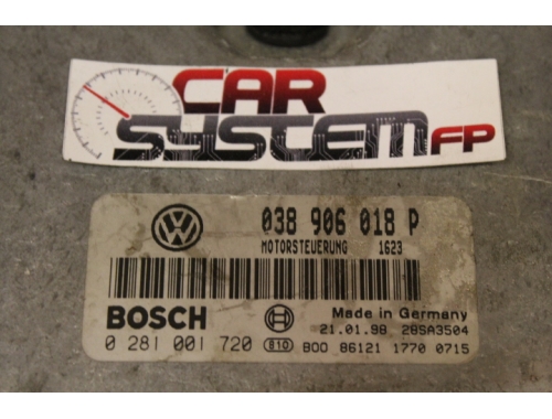 Calculateur moteur Volkswagen Passat BOSCH 0281001720 - Transfert des codes Réparation diverses BOSCH:0281001720