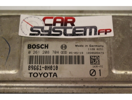 Engine ECU Toyota Aygo BOSCH 0261208704 - Code Transfer Repair various Virginising BOSCH: 0261208704
