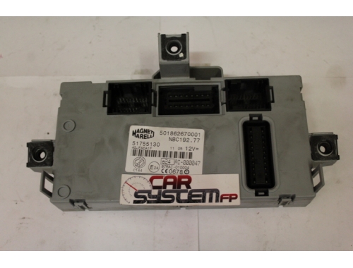 Body computer Fiat Stilo MAGNETI MARELLI 51755130 - Traspaso de códigos Rip. varias Lectura del código PIN Escritura Chip Trasponder MAGNETI MARELLI:51755130