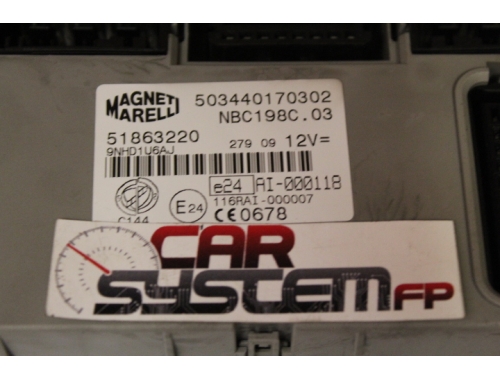 Body computer Fiat Bravo MAGNETI MARELLI 51863220