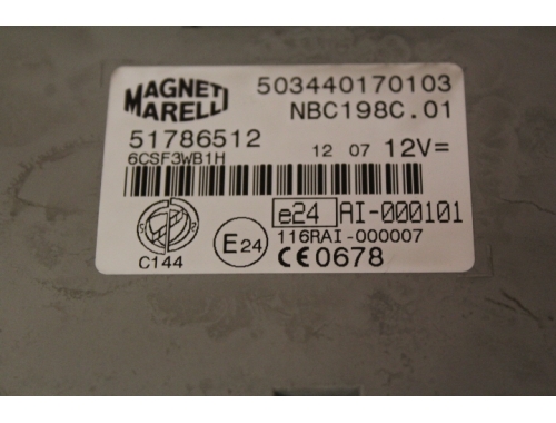 51786512 MAGNETI MARELLI Body computer FIAT BRAVO