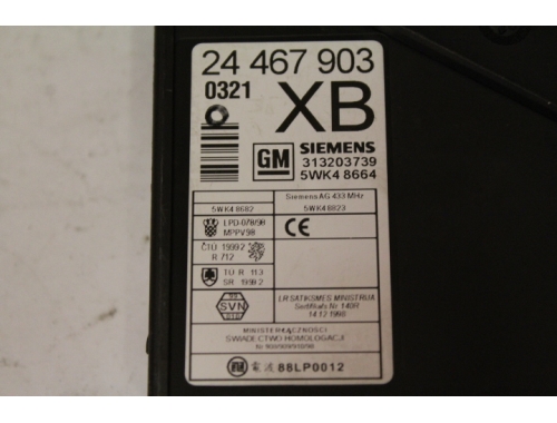 Comfort Control Opel Corsa SIEMENS: 5WK48664