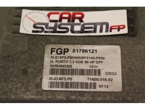Motorsteuergerät Fiat Grande Punto MAGNETI MARELLI: 51786121