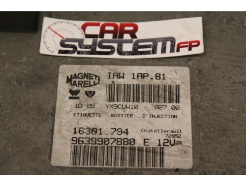 Calculateur moteur Peugeot 206 MAGNETI MARELLI: IAW 1AP.81 16301.794