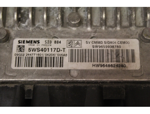 Motorsteuergerät Citroen C3 SIEMENS:5WS40117D-T
