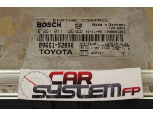 Calculateur moteur Toyota Yaris BOSCH:0281011126