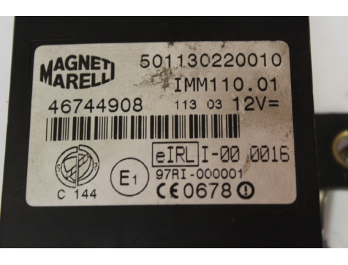 Boîtier CODE Lancia Y MAGNETI MARELLI: 501130220010