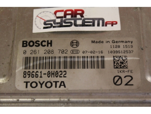 Engine ECU Toyota Aygo BOSCH 0261208702 - Code Transfer Repair various Virginising BOSCH:0261208702