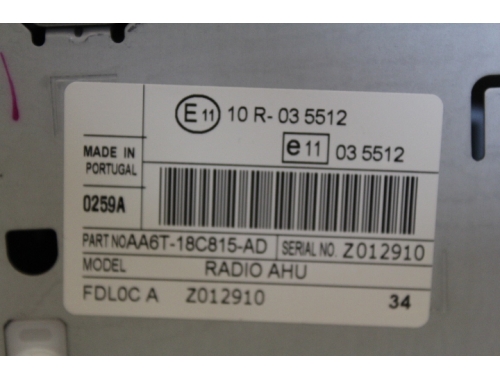 Autoradio Ford Fiesta "10 10R-03