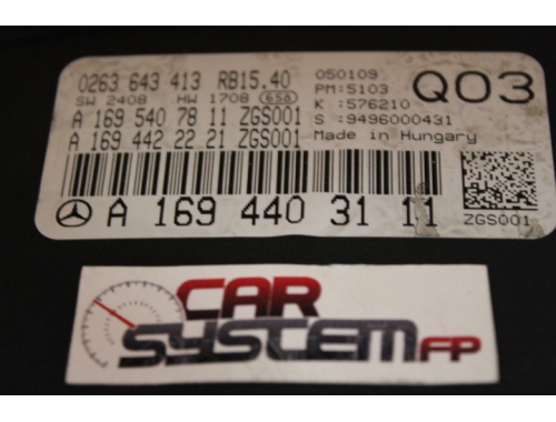 Combiné d'instruments Mercedes Benz Classe A A1694403111