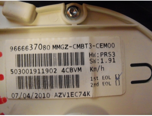Quadro Strumenti Peugeot 206 Plus 9666637080