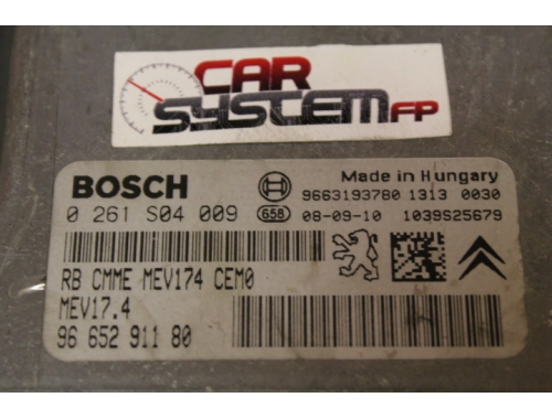 0261S04009 BOSCH Motorsteuergerät Peugeot 207
