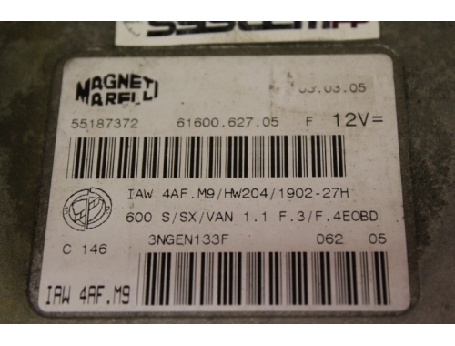 Engine ECU Fiat 600 M. MARELLI IAW4AF.M9 - Repair various Code Transfer Virginising Full Decoding MAGNETI MARELLI: IAW 4AF.M9