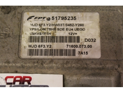 Engine ECU Lancia Y FPT 51795235 HW03T 3452-Y260