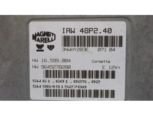 Centralina Motore Citroen C3 MAGNETI MARELLI:IAW48P2.40