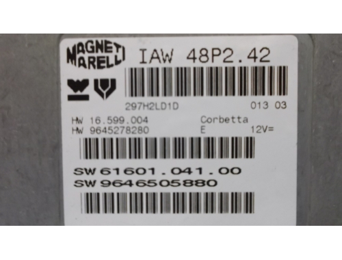 Centralina Motore Citroen C3 MAGNETI MARELLI:IAW48P2.42