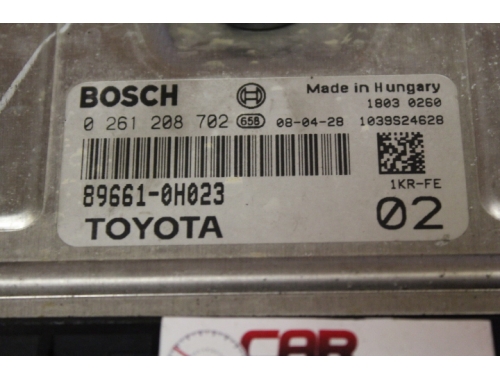 Engine ECU Citroen C1- Peugeut 107- Toyota Aygo-BOSCH:0261208702