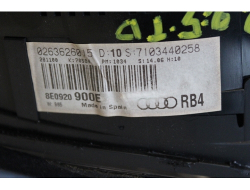 Combiné d'instruments Audi A4 BOSCH: 0263626015