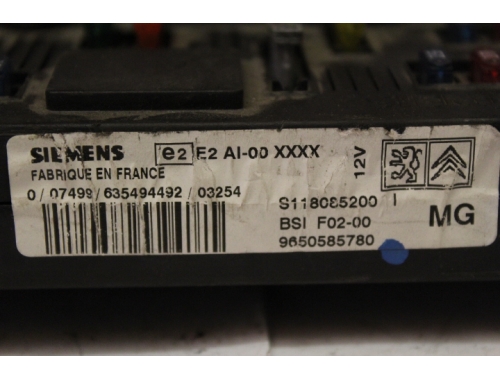 BSI Citroen C2 SIEMENS:S118085200