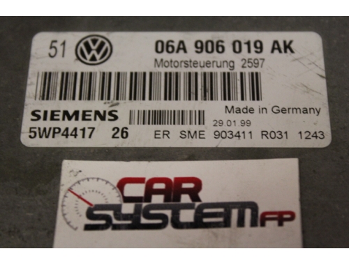 Motorsteuergerät Volkswagen Golf IV SIEMENS:06A906019AK