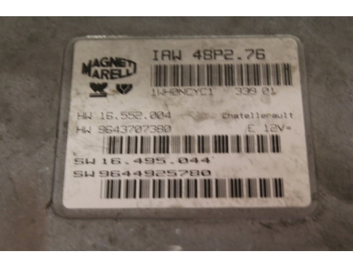 Motorsteuergerät Peugeot 206 MAGNETI MARELLI: IAW 48P2.76