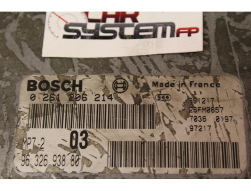 Motorsteuergerät Citroen Saxo BOSCH: 0261206214