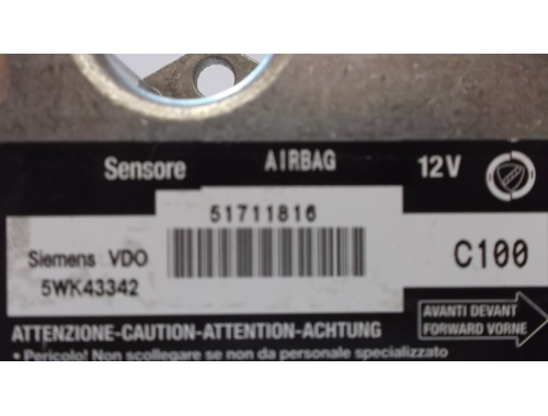 Centralina Airbag Fiat Stilo SIEMENS:5WK43342 VDO: C100