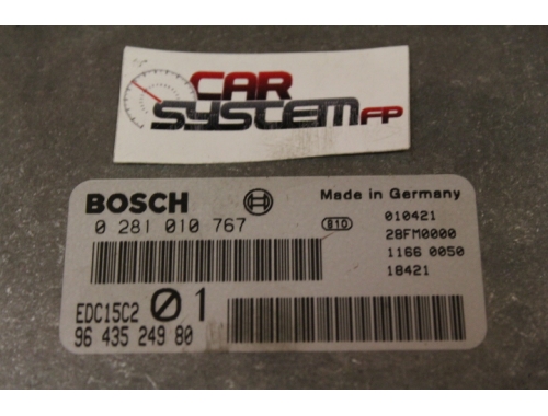 Engine ECU Peugeot 206 BOSCH 0281010767 - Code Transfer Repair various Virginising BOSCH: 0281010767