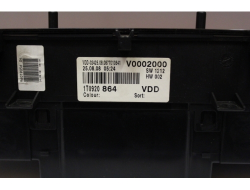 Combiné d'instruments Volkswagen Touran V0002000 - Transfert des codes Réparation diverses V0002000