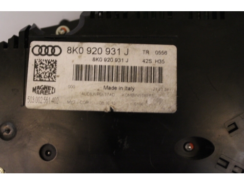 Combiné d'instruments Audi A4 MAGNETI MARELLI 8K0-920931J - Transfert des codes Réparation diverses MAGNETI MARELLI: 8K0920931J